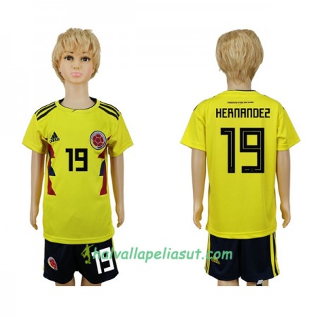 Jalkapallo Pelipaidat Kolumbia Hernandez 19 Lasten World Cup 2018 Kotipaita